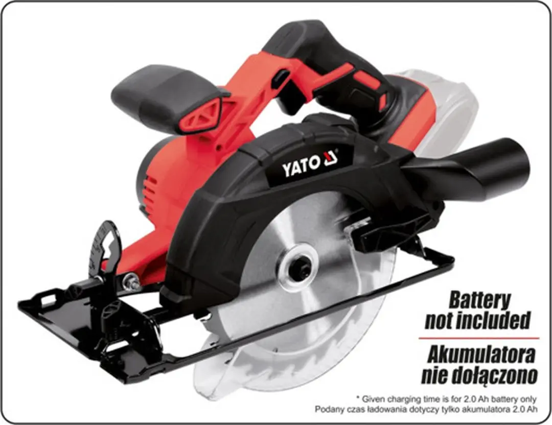 Yato YT-82811 Cirkelzaag zonder accu - 18V - 165mm - afbeelding 3 van 5