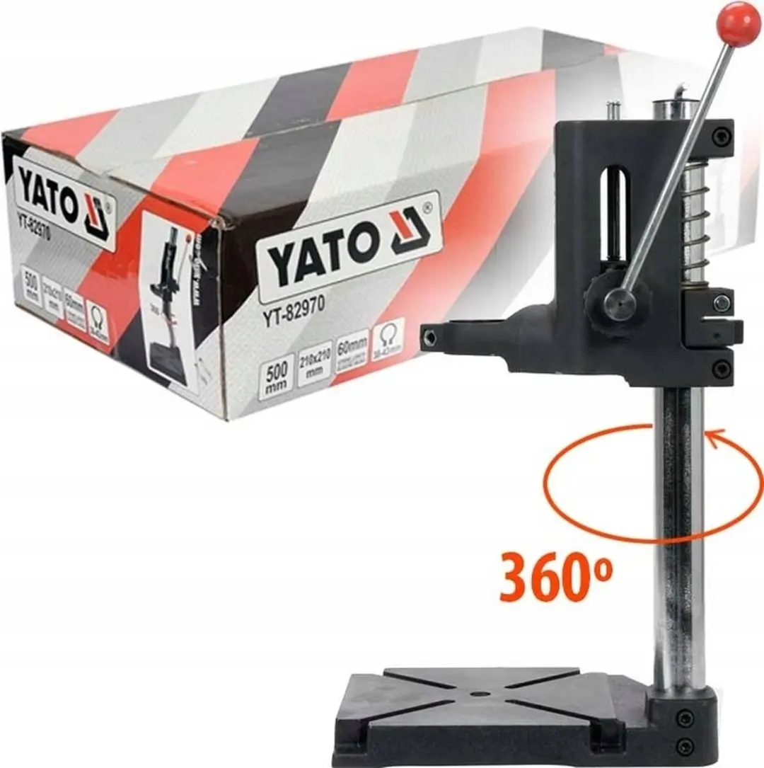 Yato YT-82970 Boorstandaard - 500 mm - 360° Rotatie - afbeelding 3 van 3