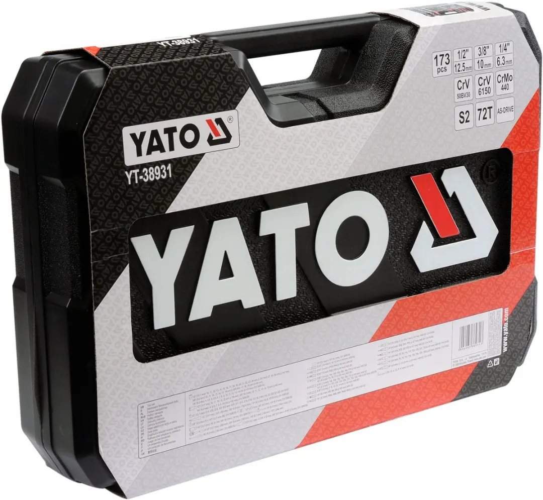 YATO Ratel dopsleutelset 173-delig YT-38931 - afbeelding 6 van 6