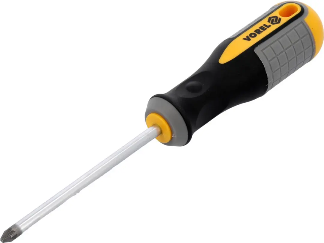 Vorel Pozidriv Schroevendraaier PZ2x100mm CrV Staal - afbeelding 3 van 3