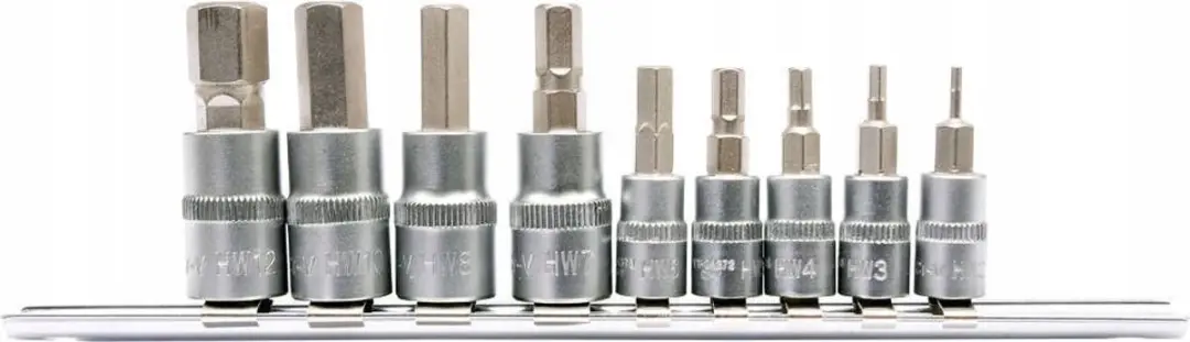 Yato HEX Inbussleutel Set op Rail