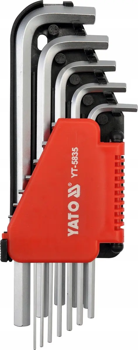 Yato inbussleutelset SAE 12-delig CrV - afbeelding 2 van 3