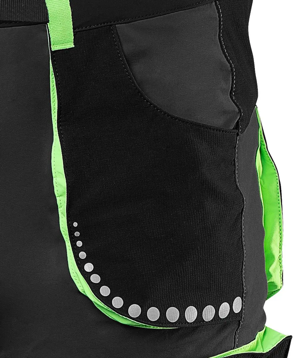 NEO TOOLS PREMIUM Serie - Korte Werkspodbroeken - 4 Way Stretch - Zwart - XL - afbeelding 4 van 6