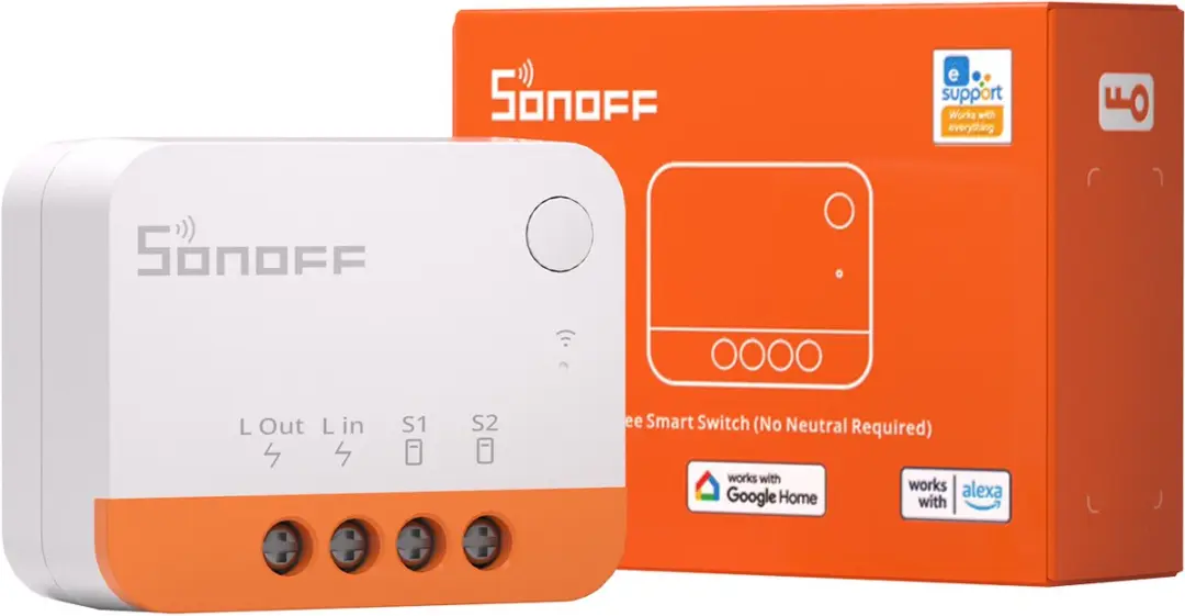 SONOFF ZBMINIL2 Zigbee Slimme Schakelaar, Geen Nuldraad Nodig, Mini Relais Modul