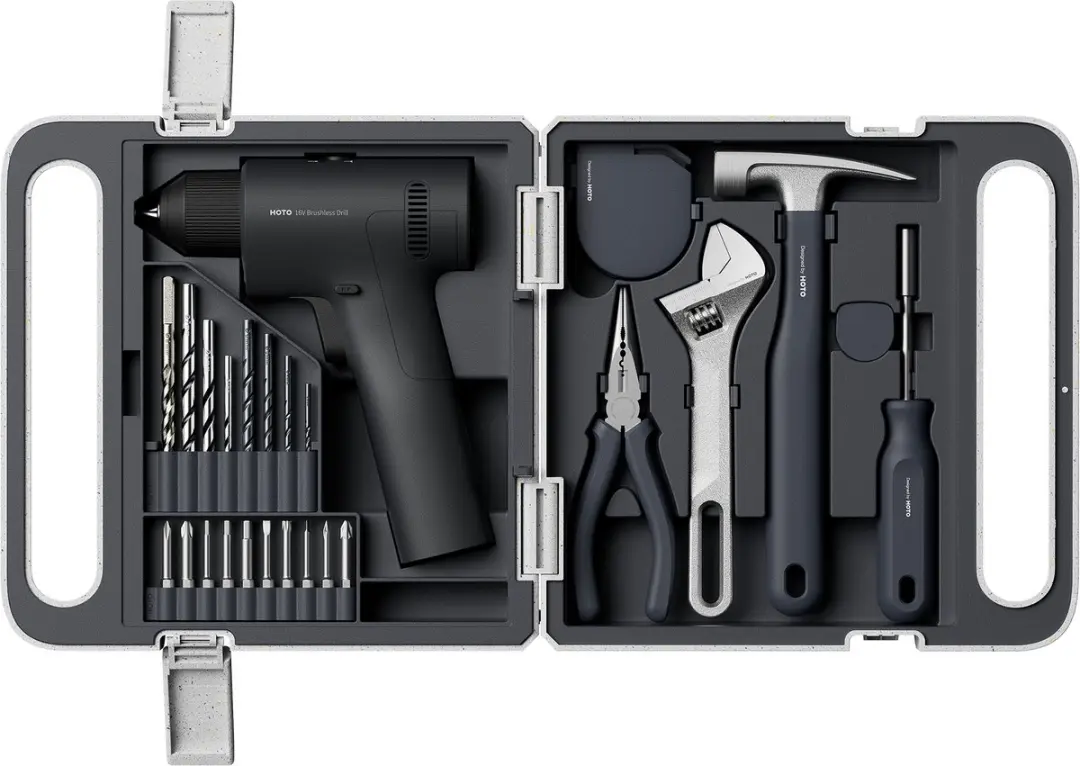 HOTO 16V Cordless Drill Tool Kit Brushless
