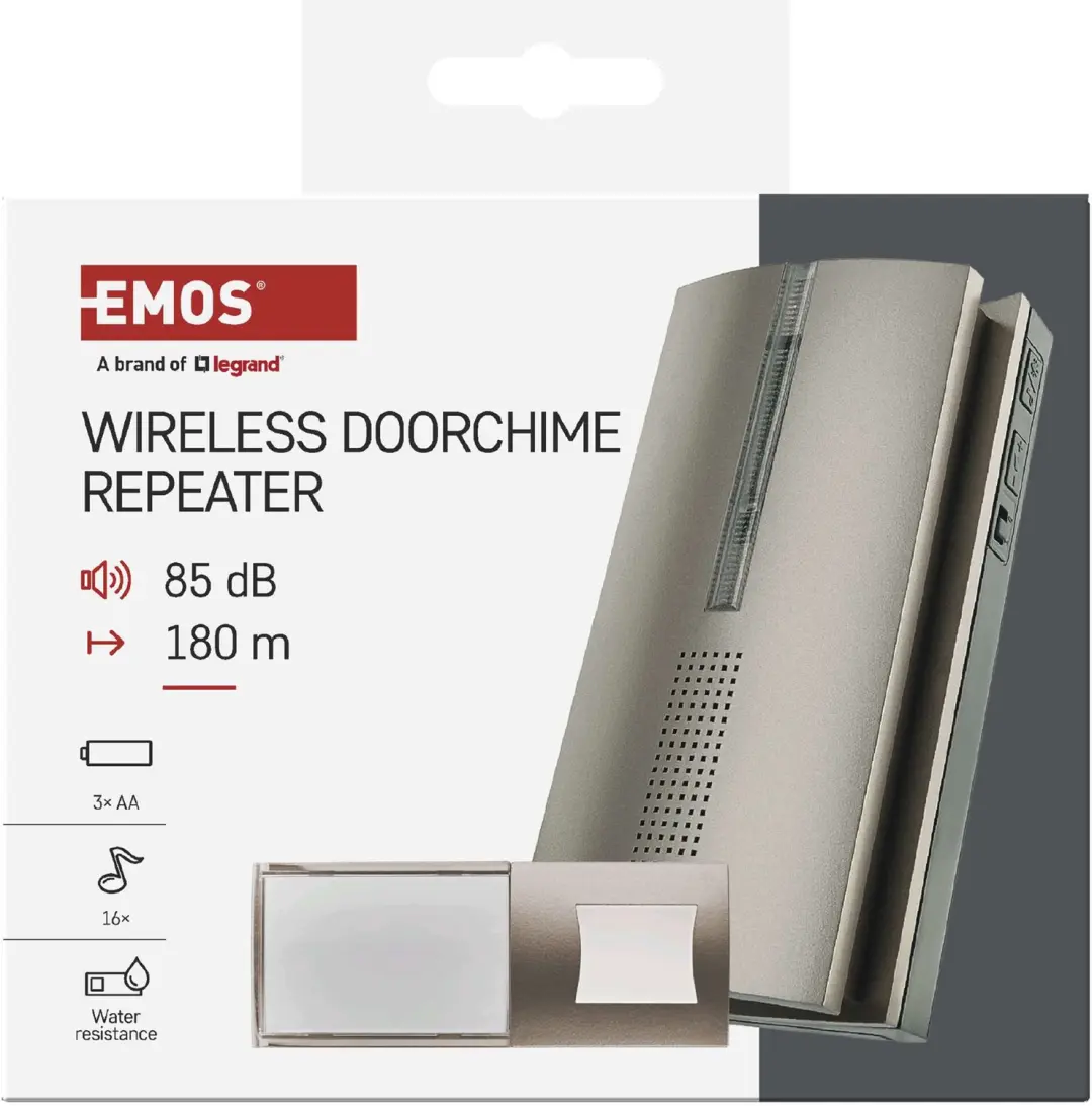 EMOS P5763N Draadloze Deurbel - Signaalverlenging - afbeelding 3 van 6