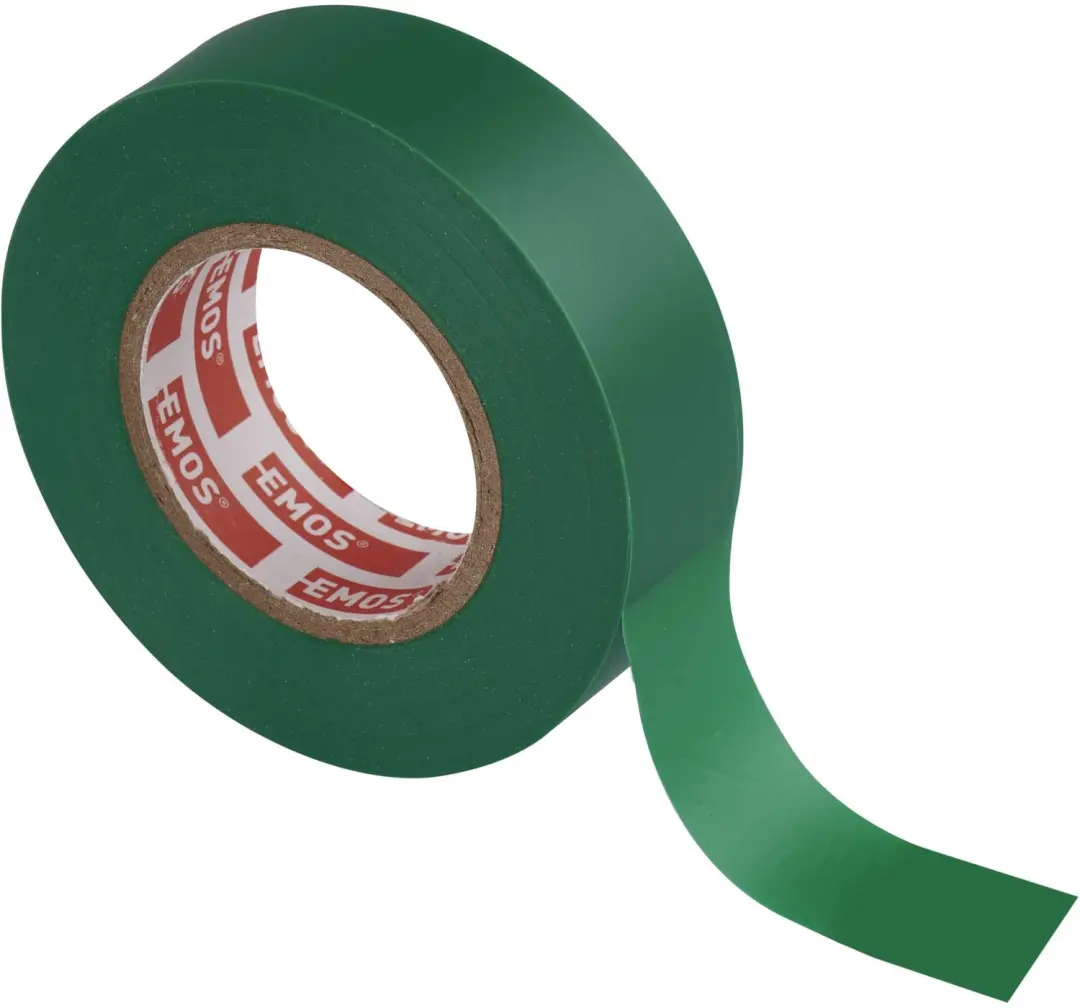 EMOS PVC-isolatietape 19mm/20m - Groen, 10 stuks - afbeelding 2 van 6