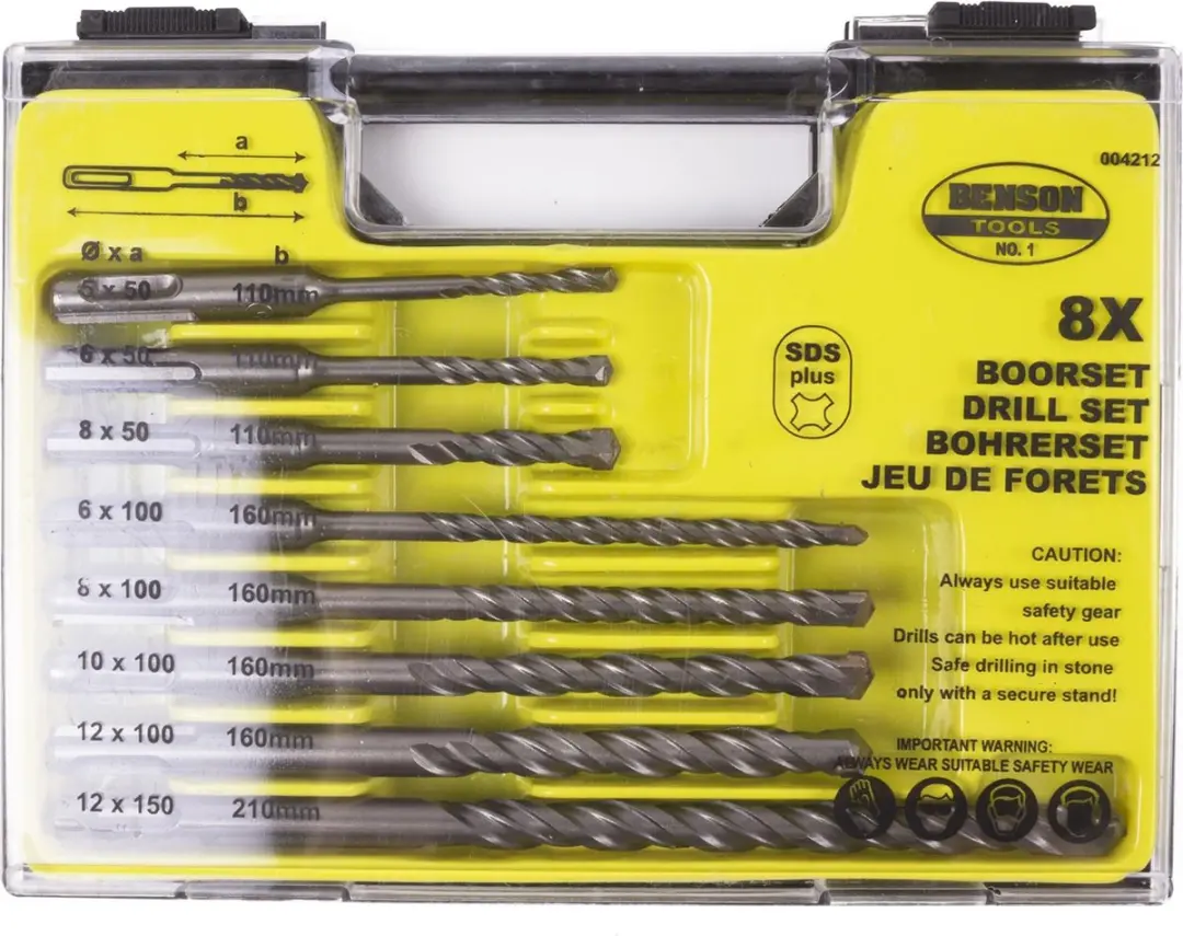 Benson 8-delige SDS Plus boorset - afbeelding 5 van 6