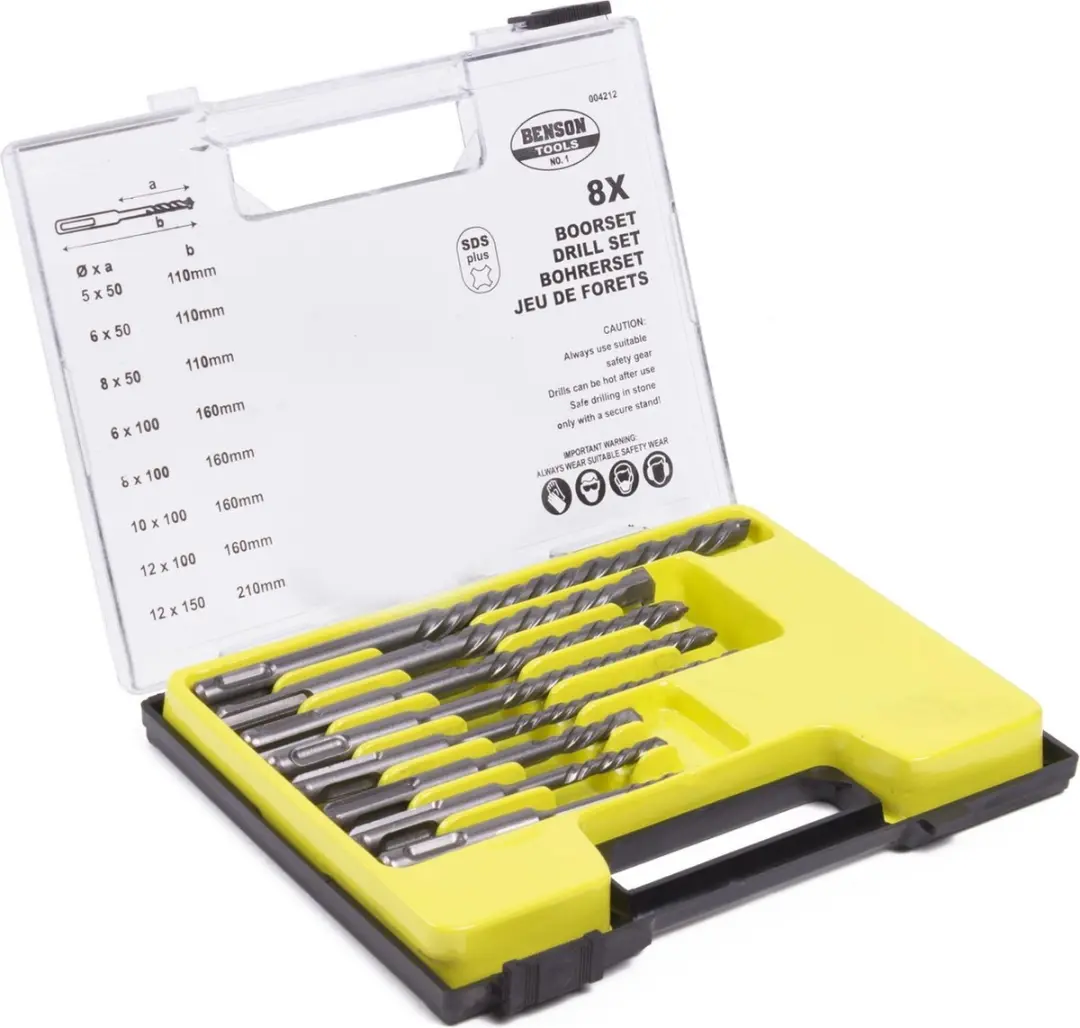 Benson 8-delige SDS Plus boorset