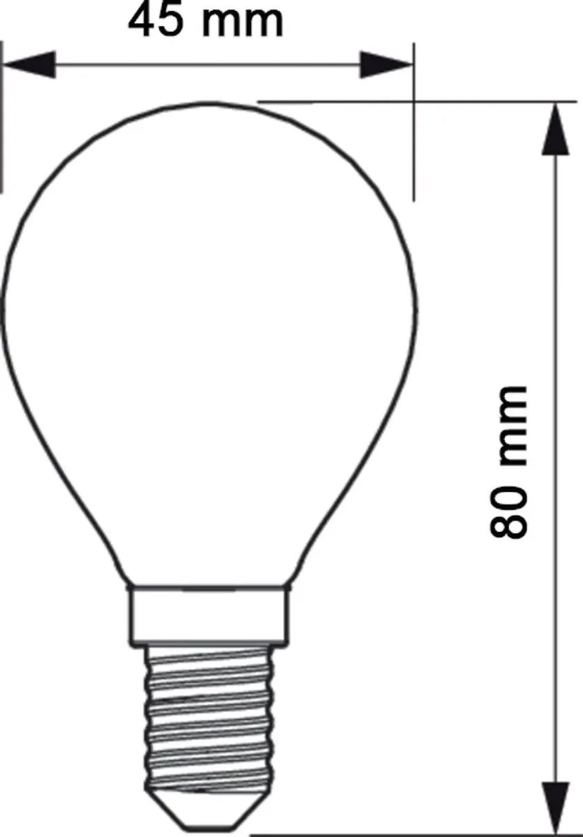 Philips CorePro LEDluster P45 E14 2,2W - Warm Wit - Mat - afbeelding 6 van 6