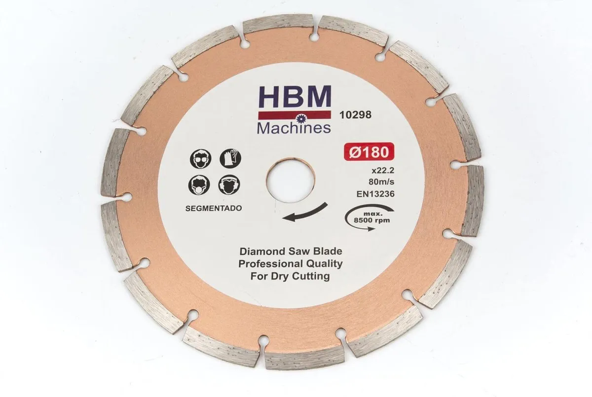 HBM Machines 125mm Diamant Doorslijpschijf Open - 4 Stuks