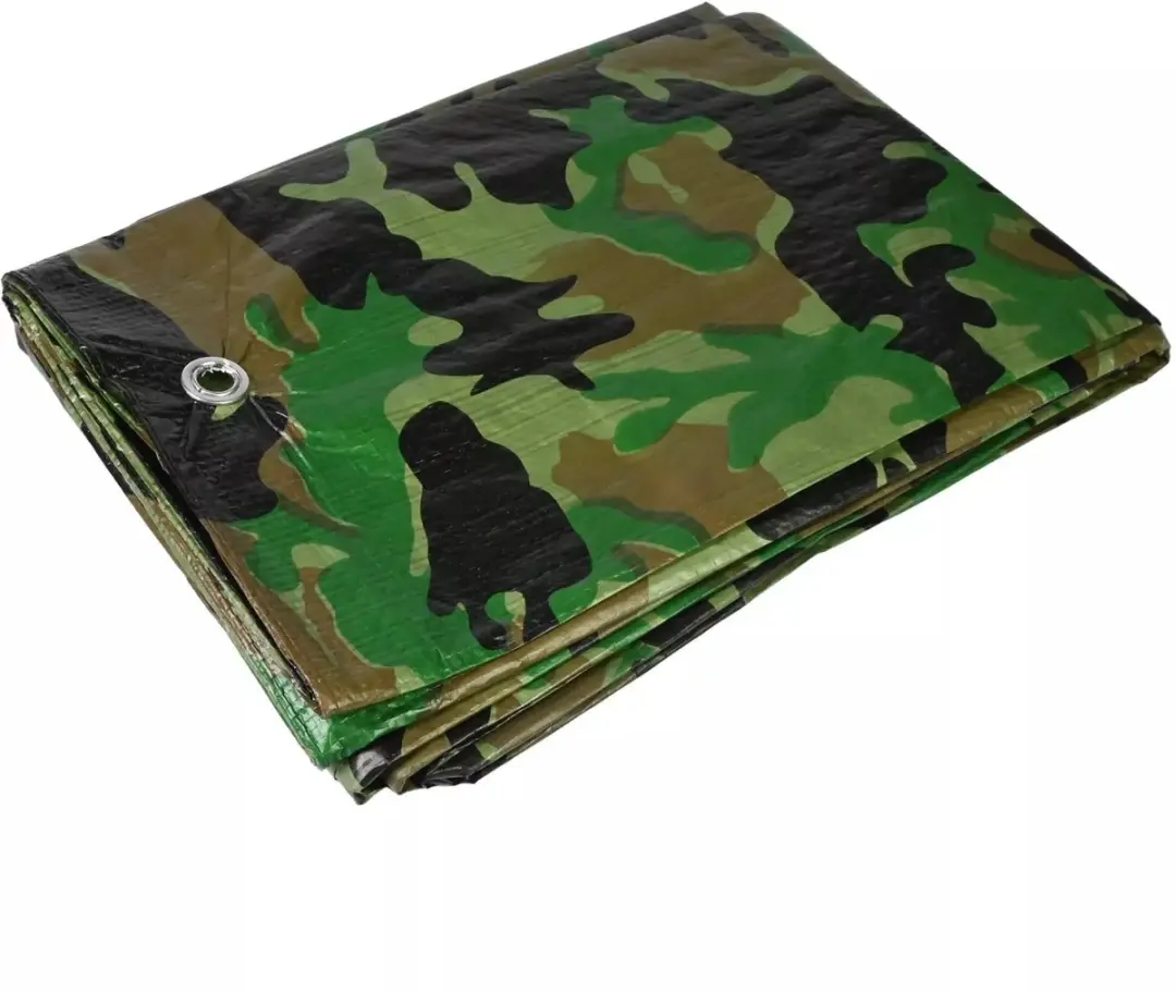 Benson Dekzeil 4x 6 mtr army zwaar