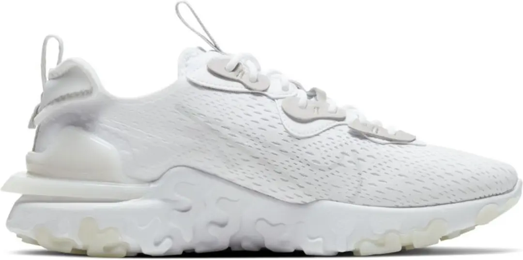 Nike React Vision Heren Sneakers - Wit/Lichtgrijs - Maat 46 - afbeelding 3 van 6