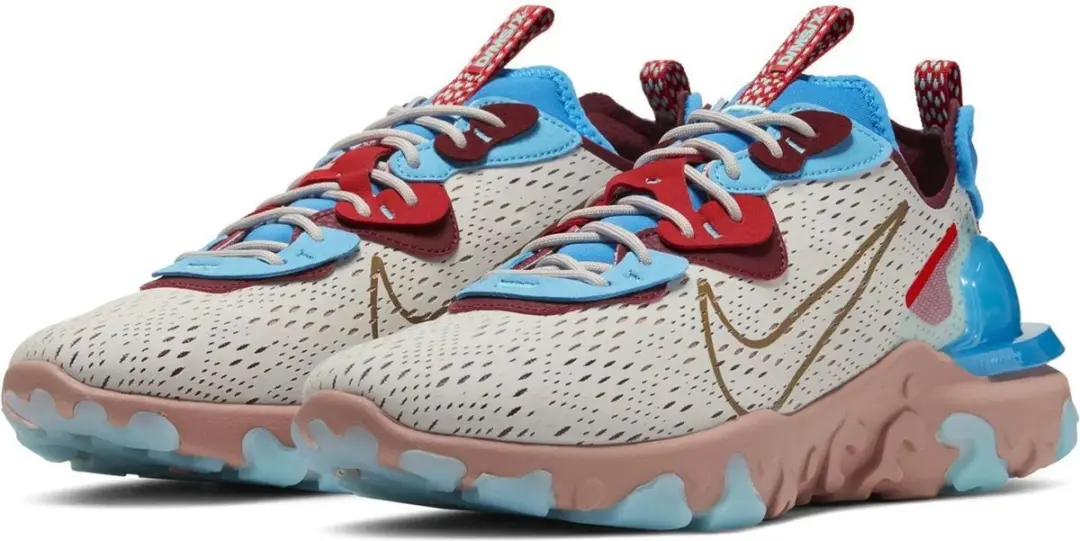 Nike React Vision Heren Sneakers - Wit/Lichtgrijs - Maat 46
