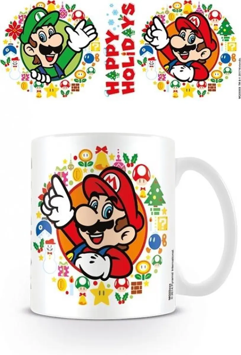 Pyramid Super Mario Happy Holidays Mok