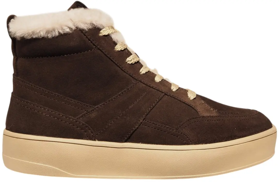 Sioux donkerbruine suède dames veterboots