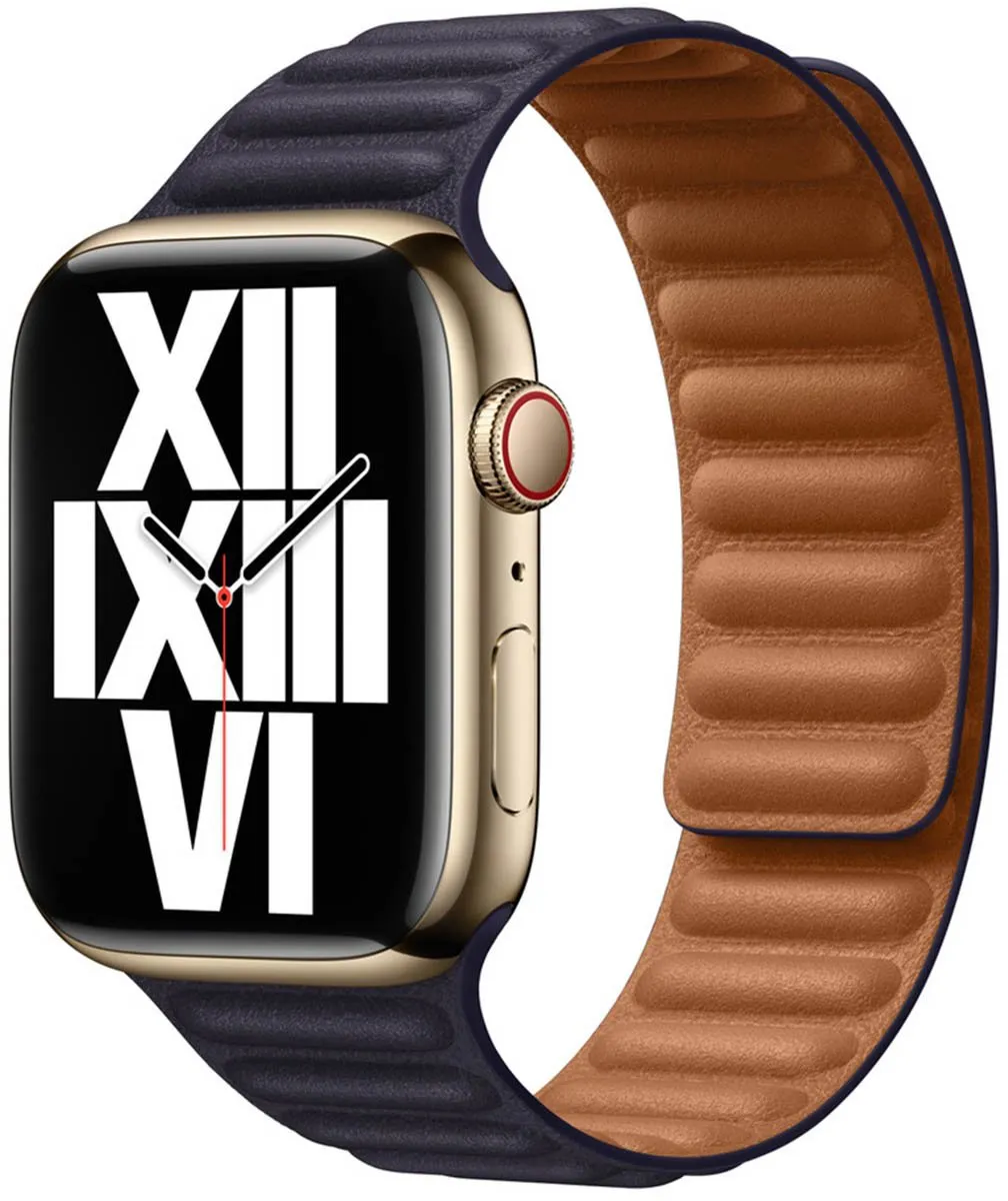 Apple Watch Leerband Ink M/L