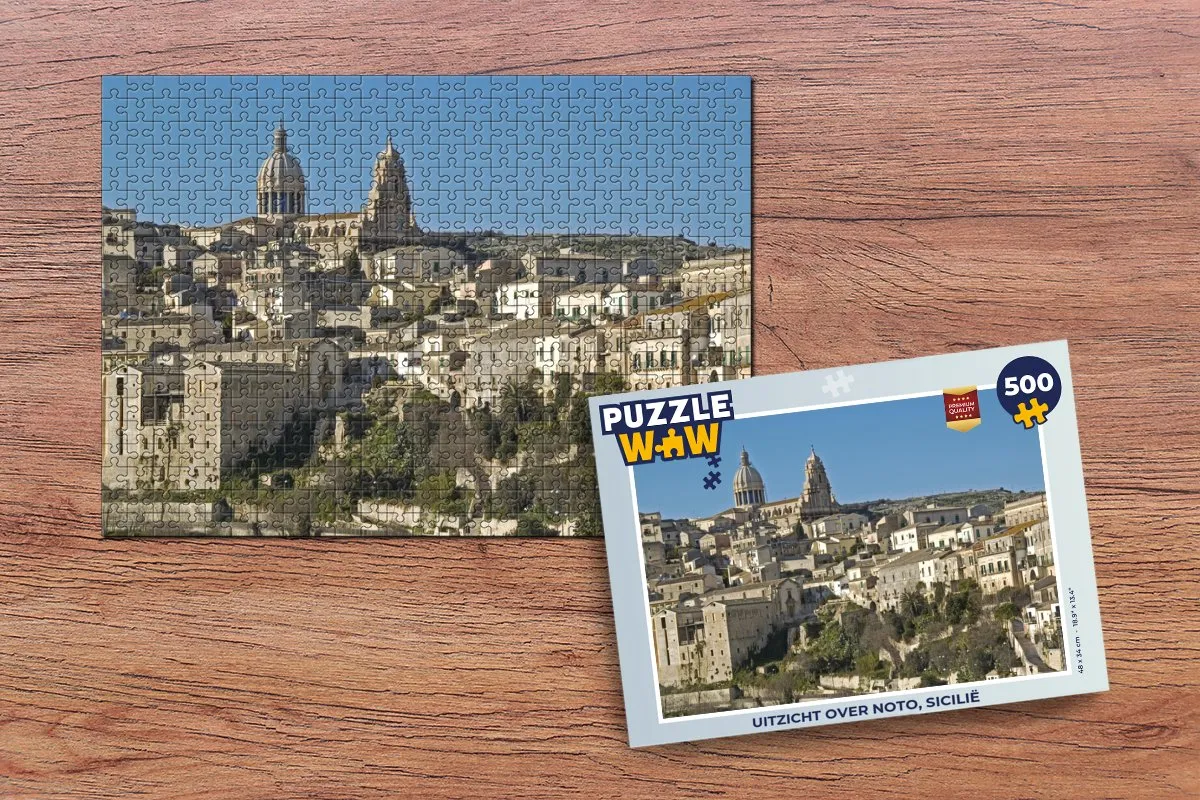 PuzzleWow Legpuzzel Noto Sicilië 500 Stuks - Multicolor