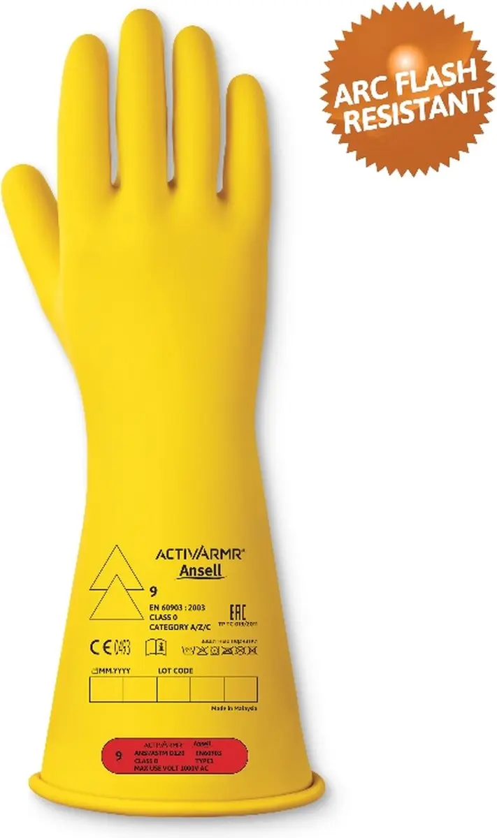 Ansell ActivArmr RIG014Y Elektricienhandschoen