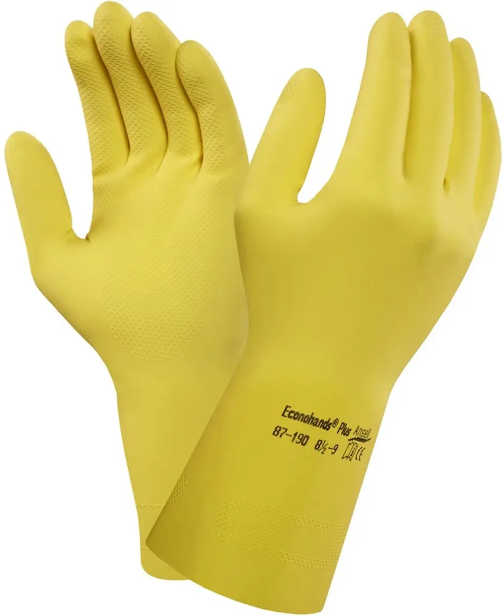 Ansell 87-190 Latexhandschoen Geel M (7,5-8)