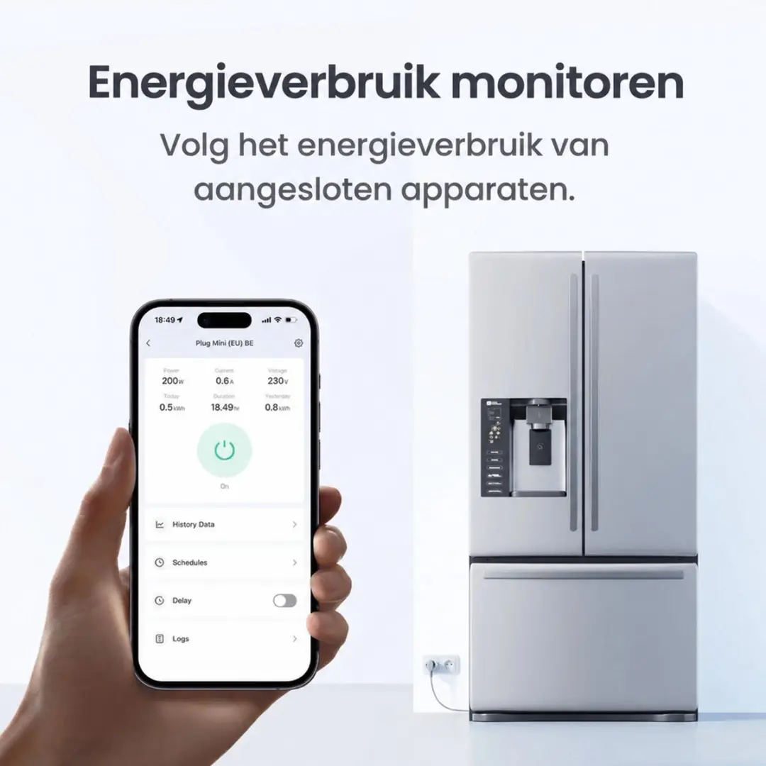 SwitchBot Plug Mini W7732300 Slimme Stekker - Wit - afbeelding 6 van 6