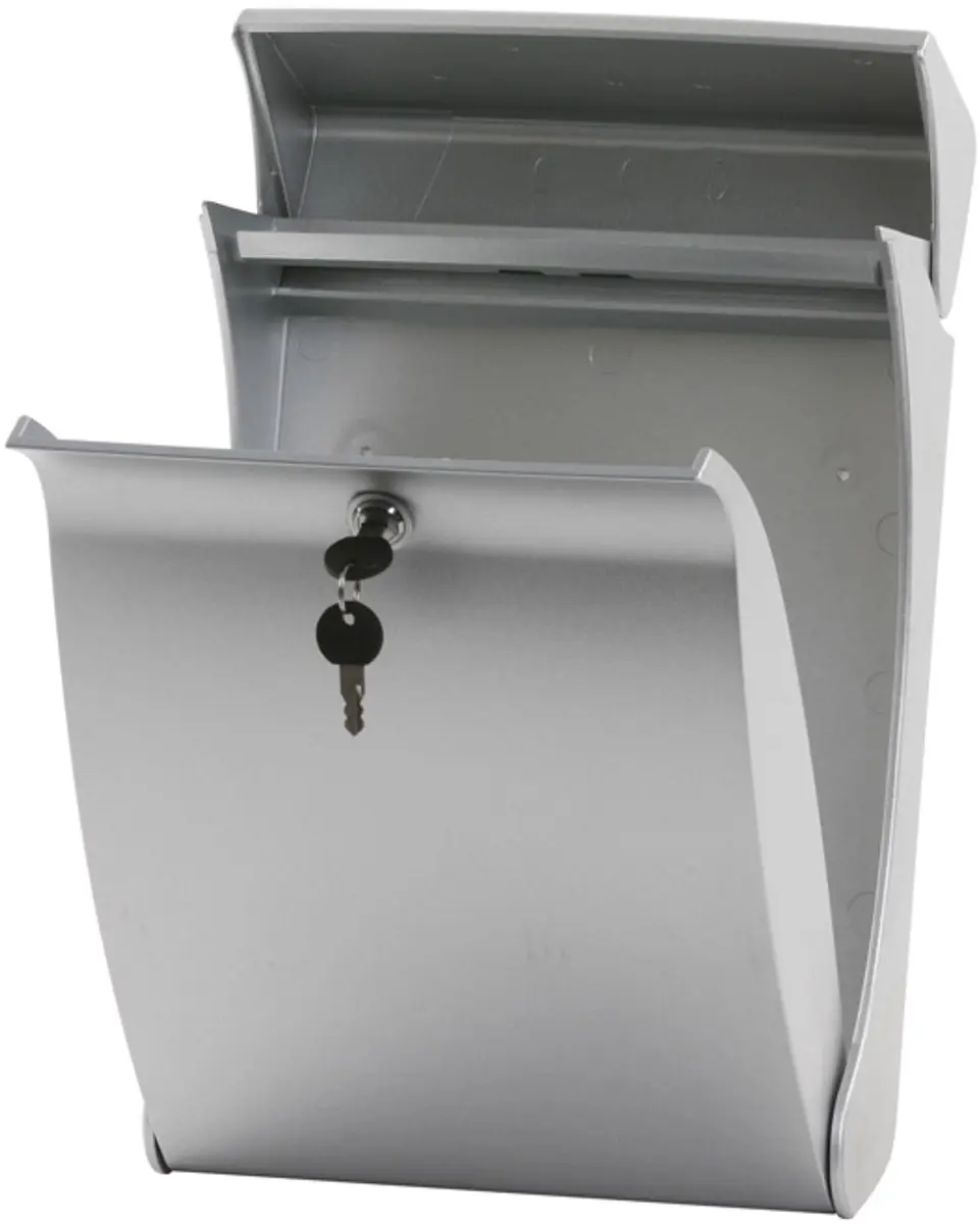 Burg-Wächter Swing Wandbrievenbus - Zilver - afbeelding 2 van 6