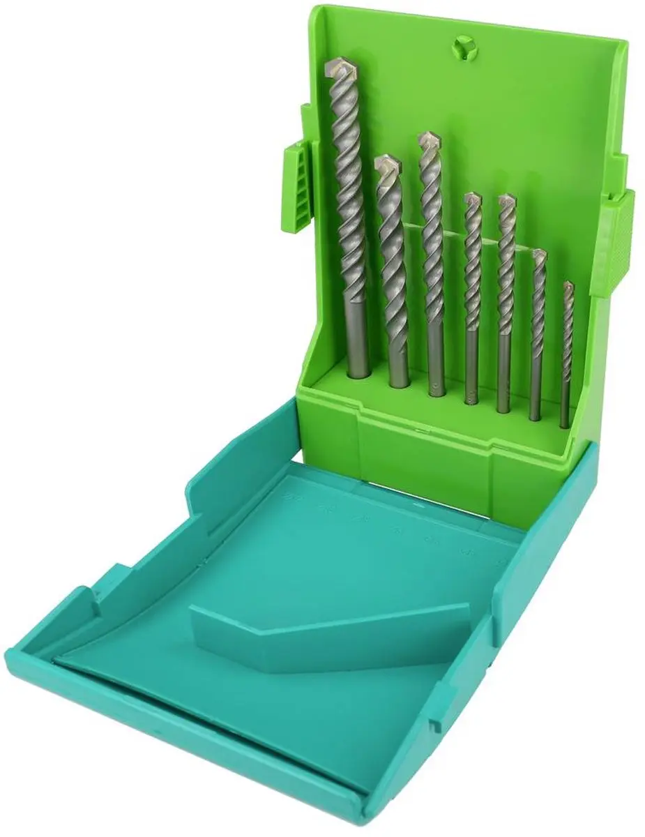 Heller 18037 5 Carbide Steen-spiraalboorset - 7-delig - afbeelding 2 van 6