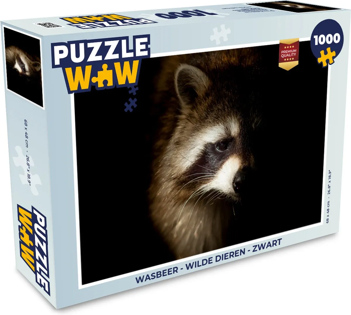 PuzzleWow Wasbeer Legpuzzel 1000 Stuks