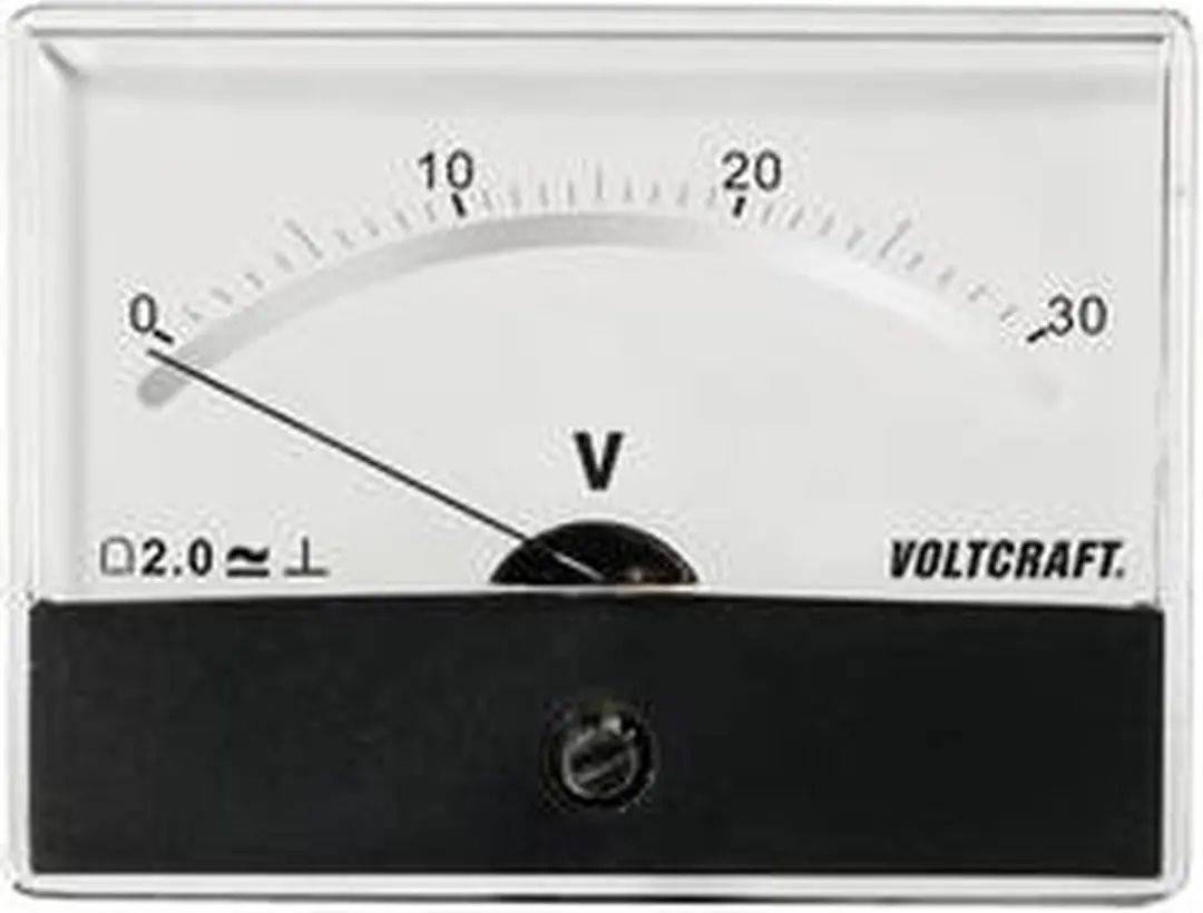 Voltcraft AM-86X65/30V/DC Inbouwmeter Draaispoel