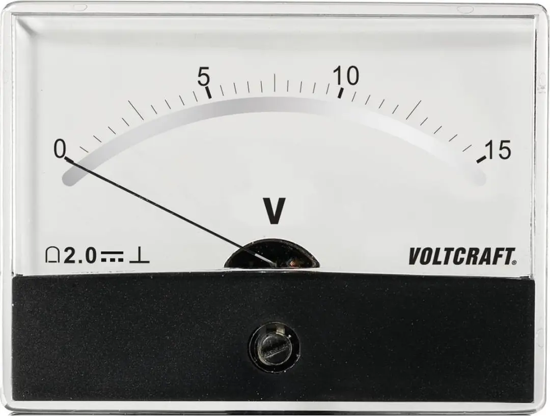 Voltcraft AM-86X65/15V/DC Inbouwmeter - Draaispoel - Zwart/Wit - afbeelding 5 van 6