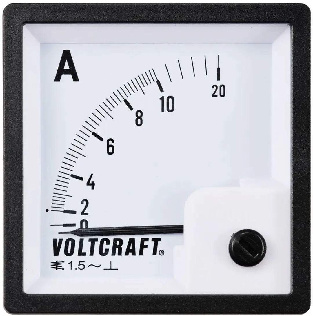 Voltcraft AM-72X72/10A Analoog inbouwmeetinstrument - 10A - afbeelding 4 van 4