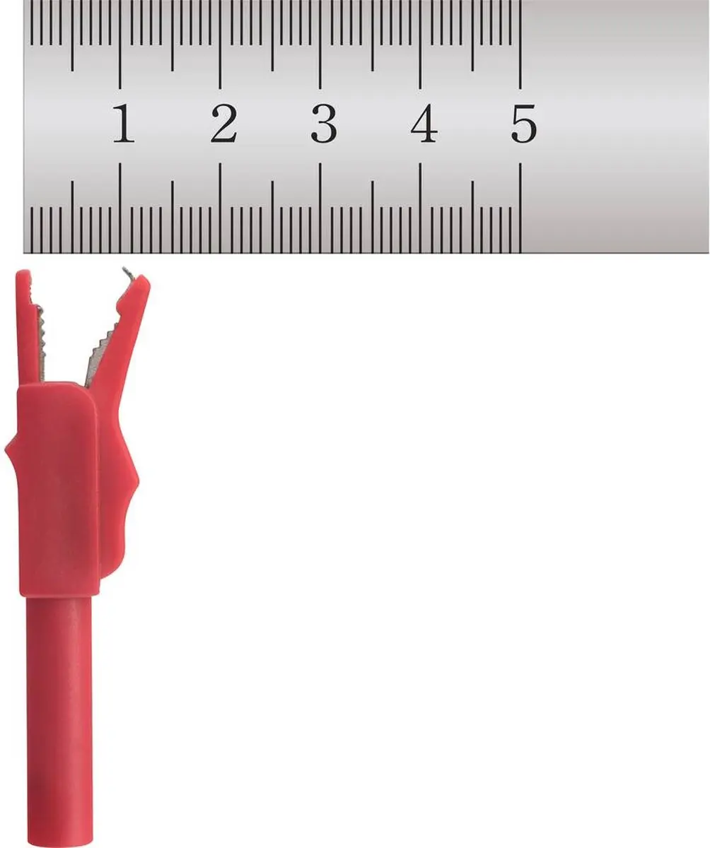 Voltcraft MSK-102 Krokodillenklem Bus 4 mm - Zwart/Rood - afbeelding 3 van 5