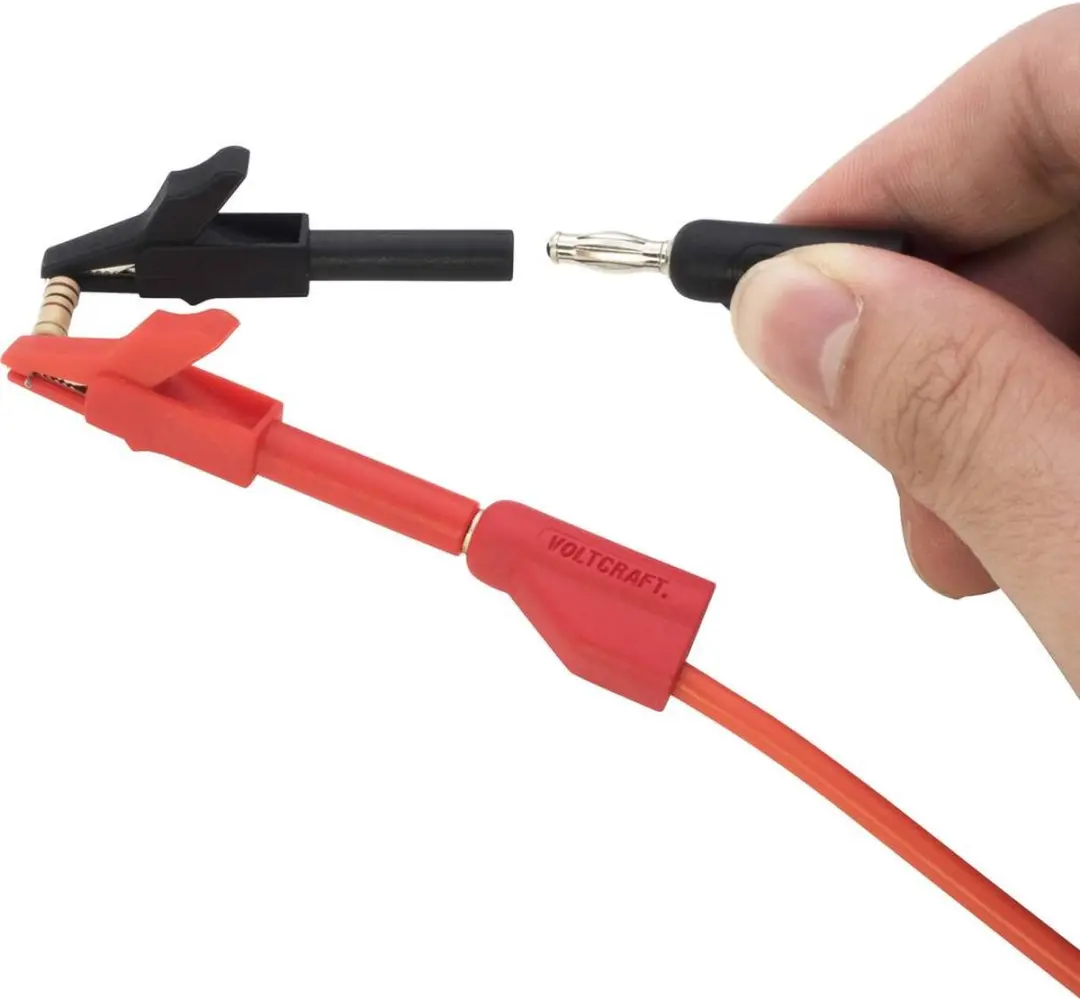 Voltcraft MSK-102 Krokodillenklem Bus 4 mm - Zwart/Rood - afbeelding 4 van 5