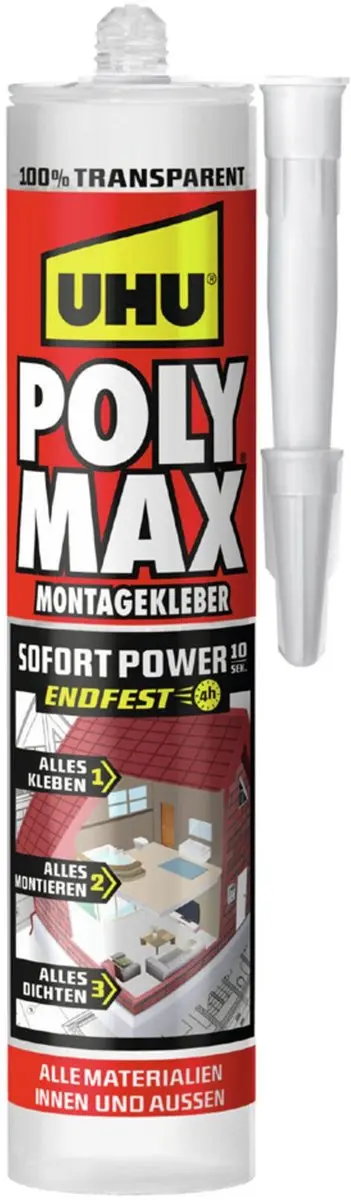 UHU Montagekit Polymax Transparant
