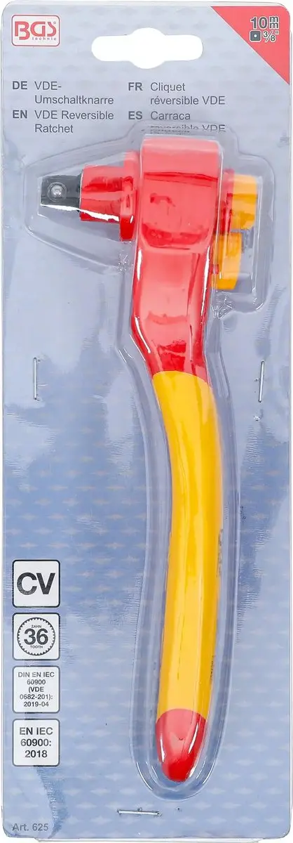 BGS VDE-ratelsleutel 3/8 1000 V - 625 - afbeelding 6 van 6