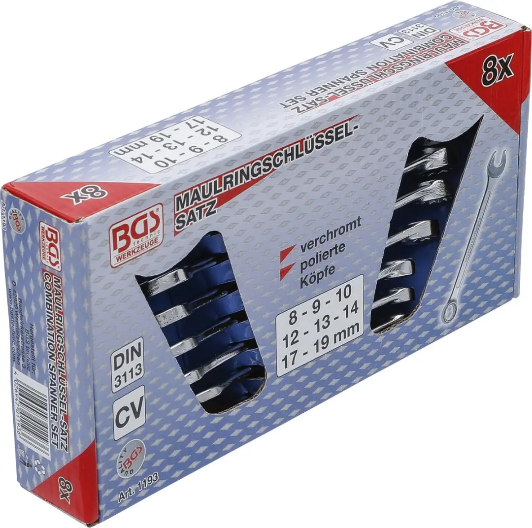 BGS Steekringsleutelset 8