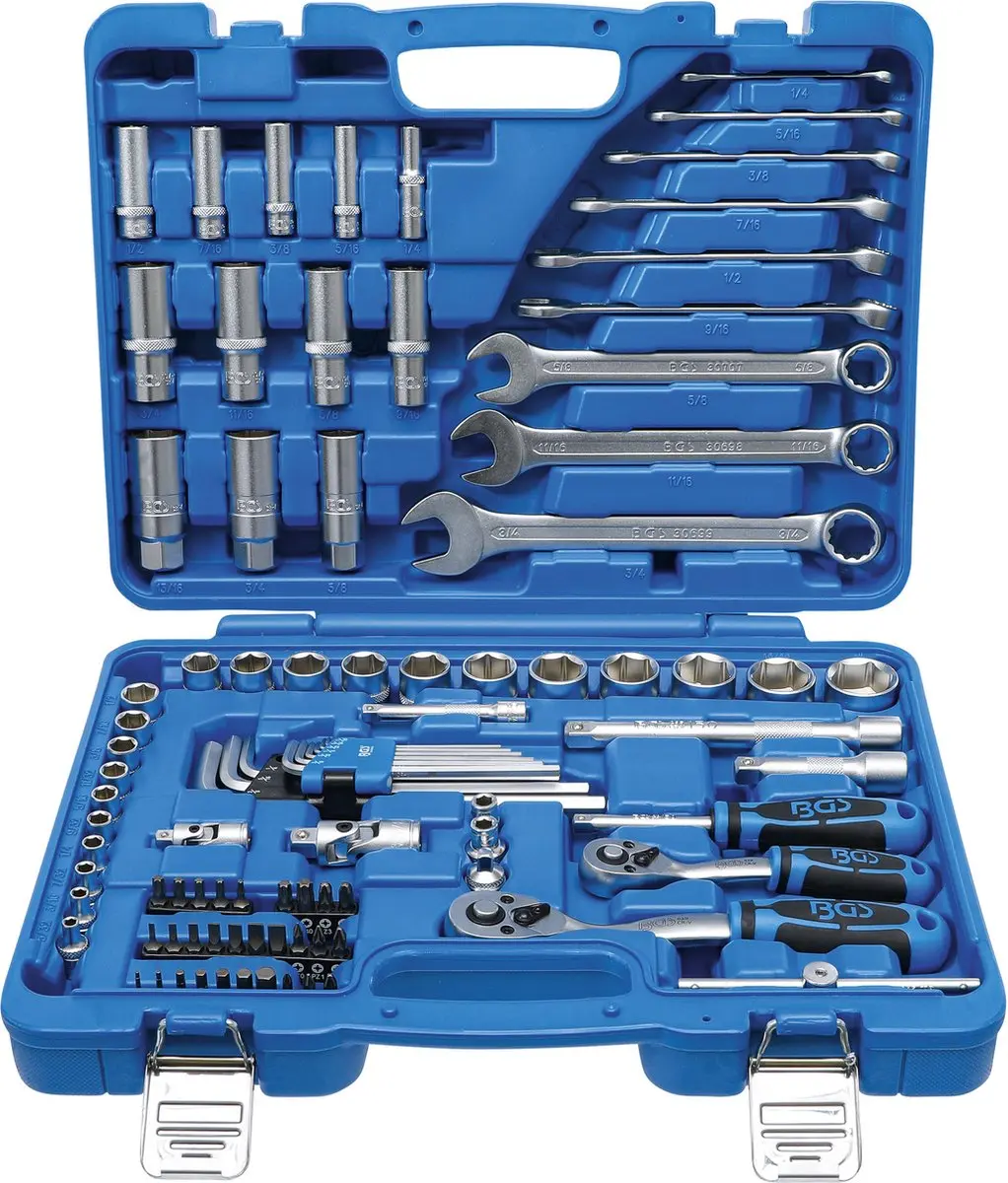 BGS technic Dopsleutelset 2299 - Engelse Maten - 92-delig - afbeelding 2 van 6