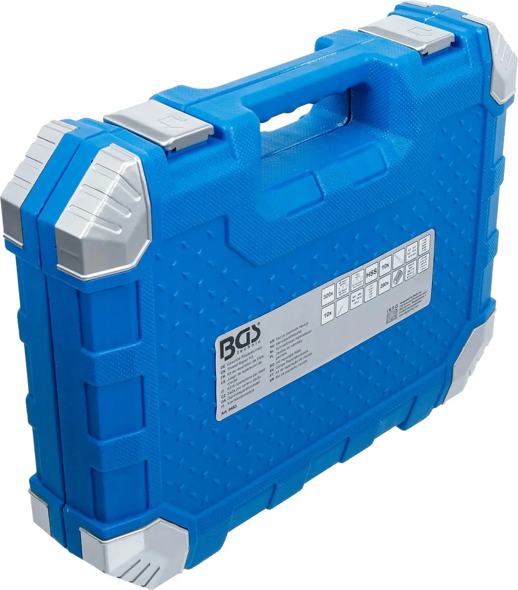 BGS Schroefdraad reparatieset M5-M12, 1/4-1/2 - 320 delig - afbeelding 4 van 6