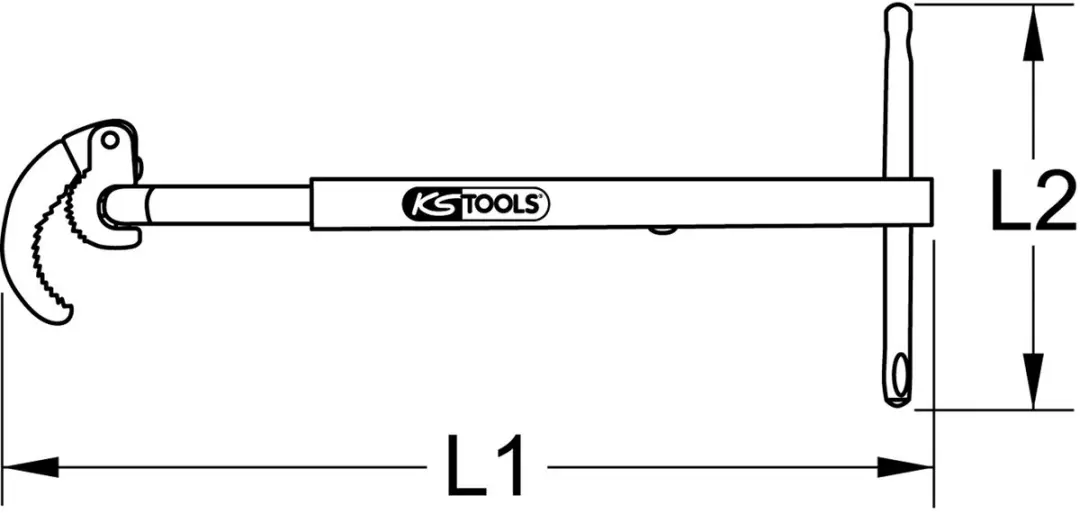 KS Tools Moersleutel voor standkranen 126.2000 - afbeelding 5 van 6