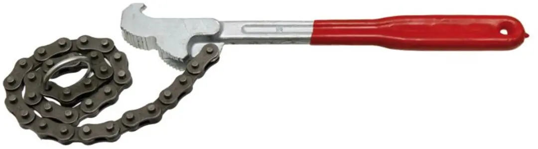 KS Tools 114.0040 Kettingsleutel - 390mm - Zwart/Rood - afbeelding 6 van 6