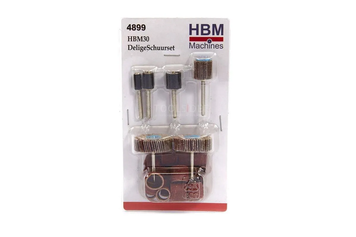 HBM 30-delige Multitool Schuurset 9cm - Hout/ Metaal