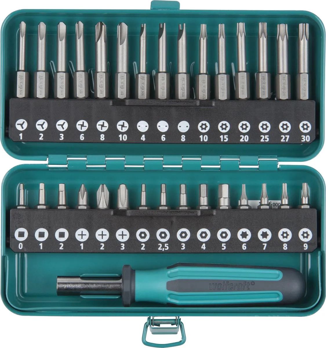 Wolfcraft Precisie Schroevendraaierset Micro Bitset 31-delig