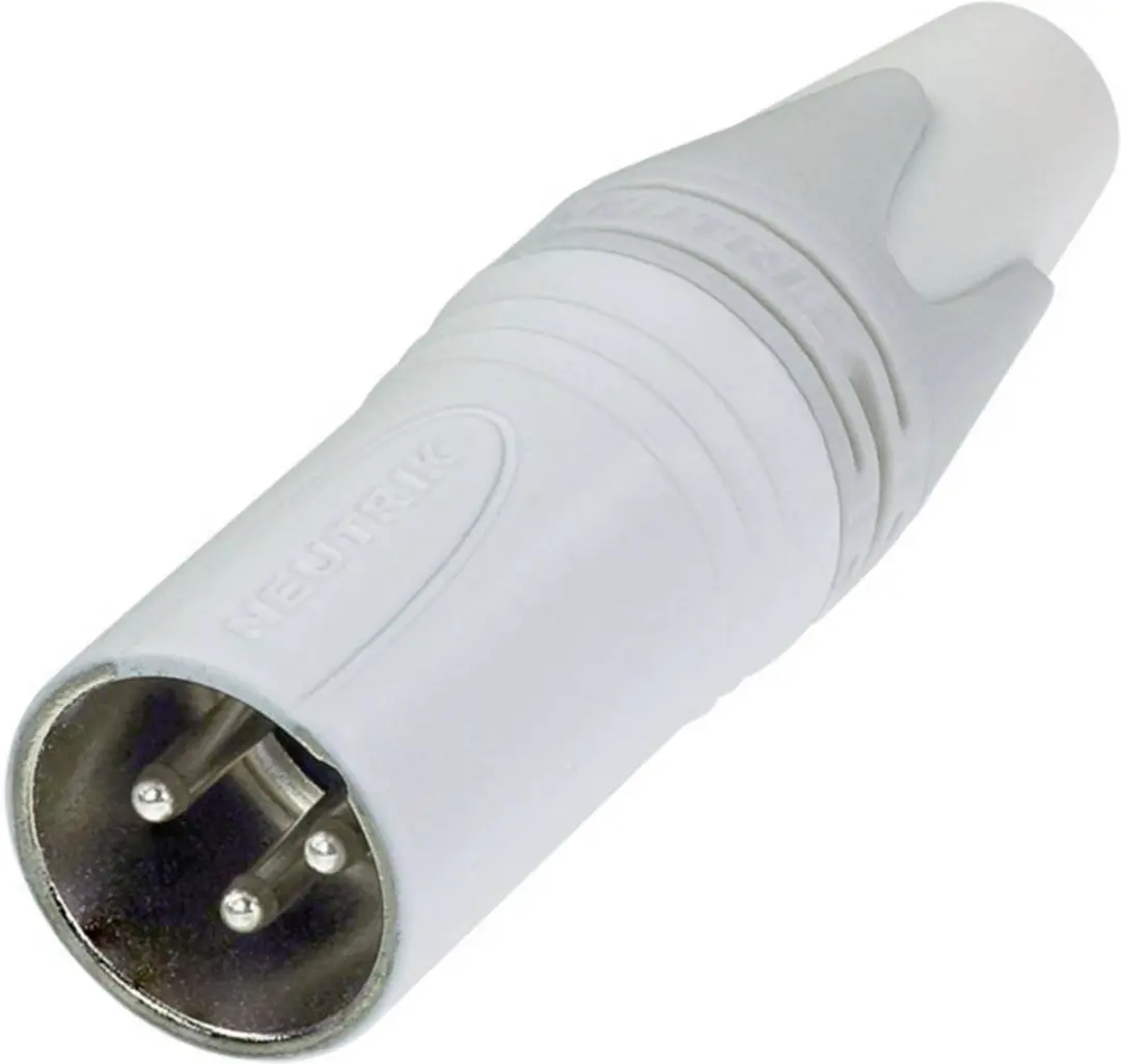 Neutrik NC3MXX-WT XLR-connector stekker, recht