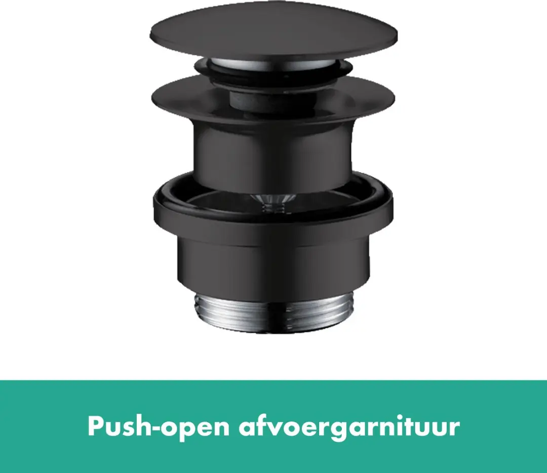 Hansgrohe Finoris 110 Wastafelmengkraan - Mat Zwart - afbeelding 5 van 6