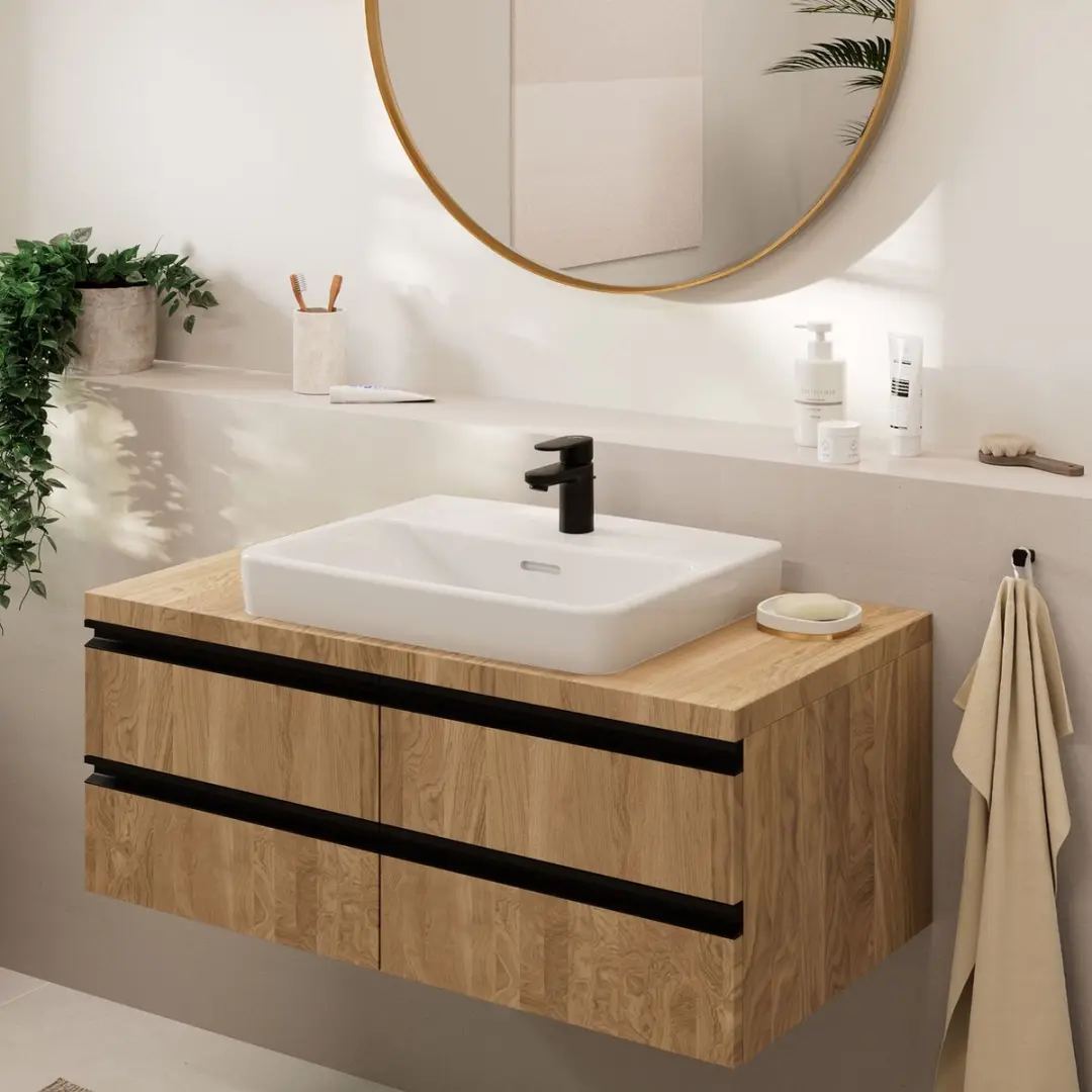 Hansgrohe Vernis Blend Wastafelmengkraan - Mat Zwart - afbeelding 5 van 6