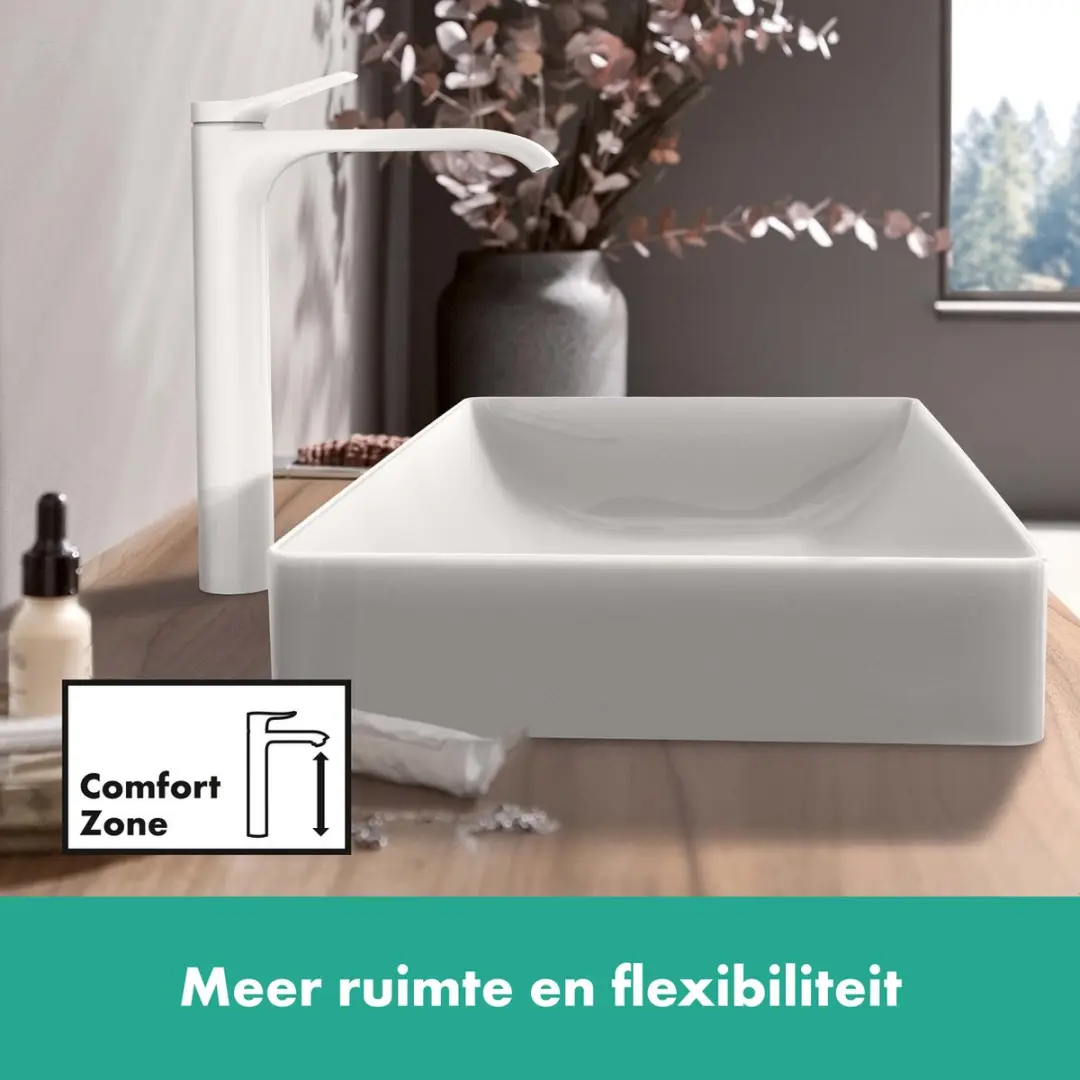 Hansgrohe Vivenis 75042700 Wastafelmengkraan - Mat Wit - afbeelding 4 van 6