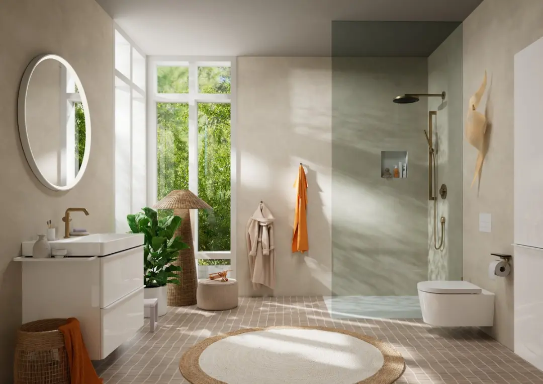 hansgrohe ShowerSelect Comfort S thermostaat inbouw voor 2 functies Brushed Bronze - afbeelding 2 van 6