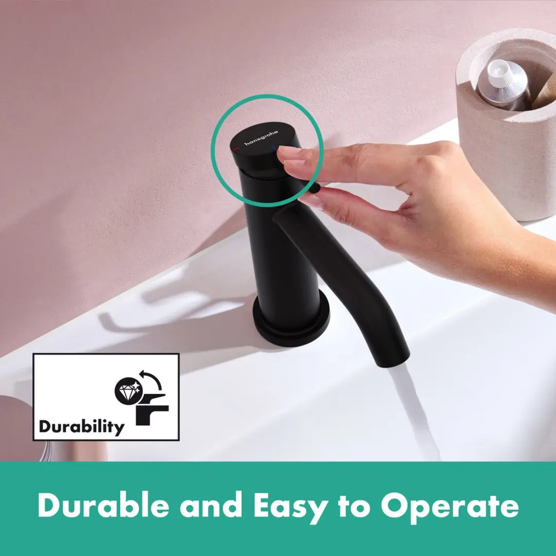 Hansgrohe Tecturis S 73314670 Wastafelkraan - Mat Zwart - afbeelding 5 van 6