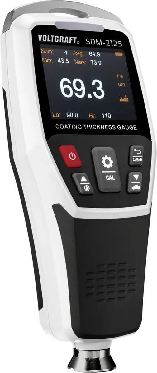 Voltcraft SDM-2125 Laagdiktemeter - 0-1250 µm - afbeelding 4 van 6