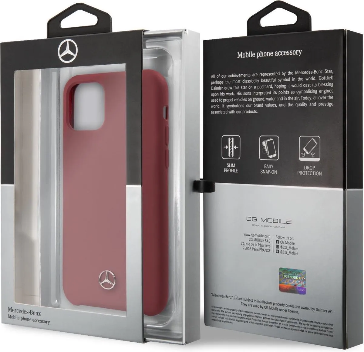 Mercedes-Benz iPhone 11 Pro Hoesje - Rood - MEHCN58SILRE